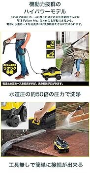 Amazon | 高圧洗浄機 K3FollowMeDCM 1.601-992.0 高圧ホースの長